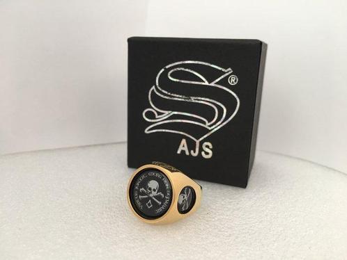 Uniek zeldzaam Memento Mori Latijnse schedel, verguld met 24, Antiek en Kunst, Antiek | Boeken en Bijbels