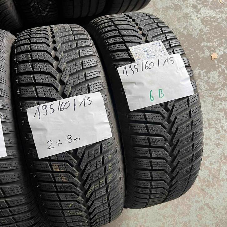 2 x Vredestein Snowtrac 3 195-60-15 Winterbanden 8mm, Auto-onderdelen, Banden en Velgen, 15 inch, Winterbanden, 195 mm, Personenwagen