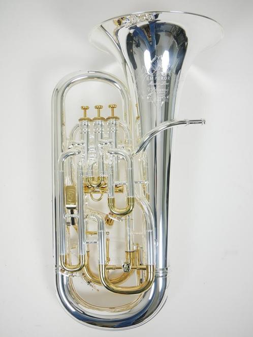 Euphonium Cerveny model EP8566RS Gecompenseerd verzilverd, Muziek en Instrumenten, Blaasinstrumenten | Tuba's, Met koffer of draagtas