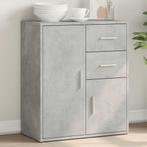 vidaXL Dressoir 60x31x70 cm bewerkt hout betongrijs, Verzenden, Nieuw, 50 tot 100 cm, 25 tot 50 cm