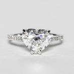 Zonder minimumprijs - Statement ring - 18 karaat Witgoud -