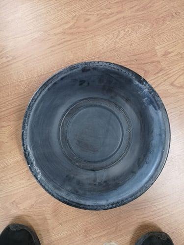 Schaal Zwart Zink 26 cm, Huis en Inrichting, Woonaccessoires | Kunstplanten en Kunstbloemen, Nieuw, Ophalen of Verzenden