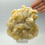 Grote GELE CALCIT, bifrontale en gespiegelde kristallen,, Verzamelen, Mineralen en Fossielen