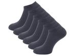 6 paar Badstof sneakersokken - SQOTTON® - Antraciet, Kleding | Heren, Verzenden, Nieuw