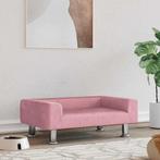 vidaXL Hondenmand 70x45x26,5 cm fluweel roze, Verzenden, Nieuw