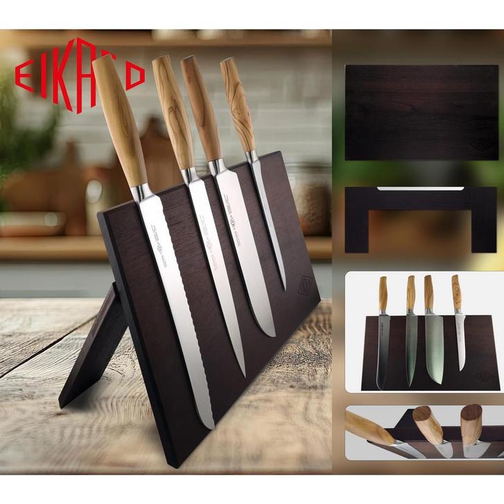 Eikaso Solingen Magnetisch messenblok – Hoogwaardig hout.., Huis en Inrichting, Keuken | Bestek, Bestekset, Nieuw, Hout, Ophalen of Verzenden