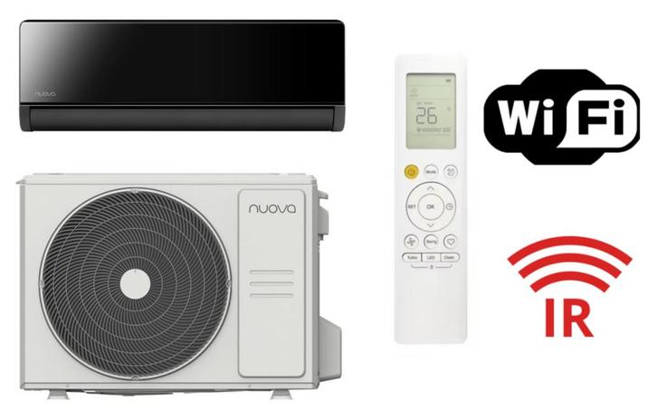 Nuova Stellar inverter 3,5kW – Zwart – Single split set, Witgoed en Apparatuur, Airco's