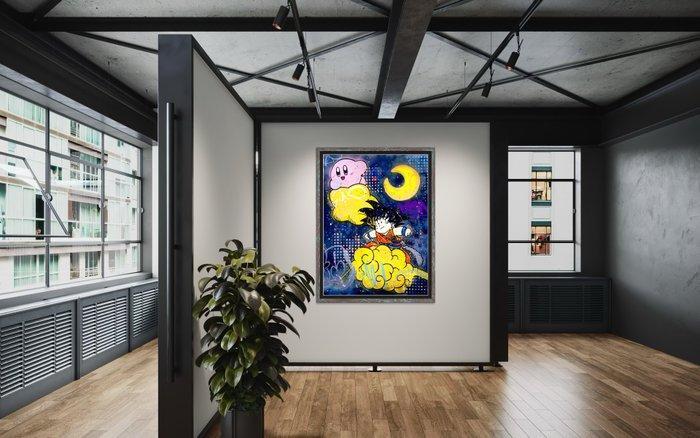 Moabit - Kirby & Goku X Moon Riders, Antiek en Kunst, Kunst | Schilderijen | Modern