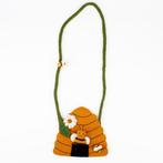 Vilten Tasje Bijenkorf met Vingerpopje - 18x53cm NIEUW, Sieraden, Tassen en Uiterlijk, Ophalen of Verzenden, Nieuw