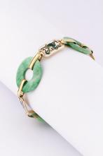 Gouden armband met jade en emaille, Sieraden, Tassen en Uiterlijk, Armbanden, Nieuw, Verzenden