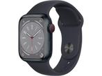 Apple Watch Series 8, 41mm, GPS + Cellular, aluminium,, Verzenden, Zo goed als nieuw