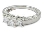 Sierlijke trilogy diamanten ring - 0.92CT