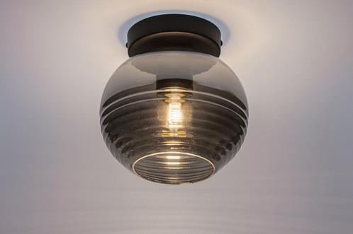 Rietveld Licht - Bollamp van rookglas, Huis en Inrichting, Lampen | Plafondlampen, Verzenden
