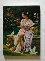 Luca Nobili (XX-XXI) - In giardino, Antiek en Kunst, Kunst | Schilderijen | Klassiek