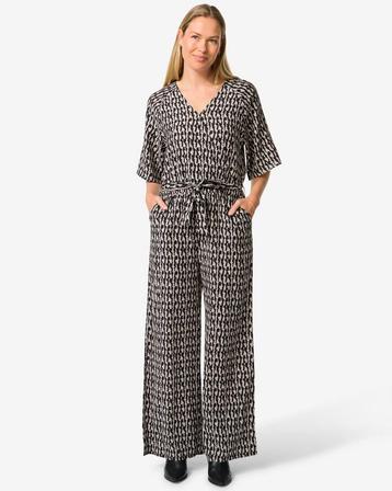 HEMA Dames overslagjumpsuit Iggy zand beschikbaar voor biedingen