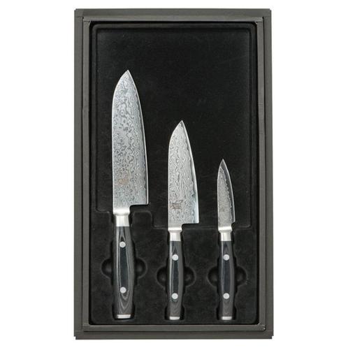 Yaxell Ran Messenset - Giftset - 3-delig - Santoku Mes 16..., Huis en Inrichting, Keuken | Bestek, Nieuw, Ophalen of Verzenden