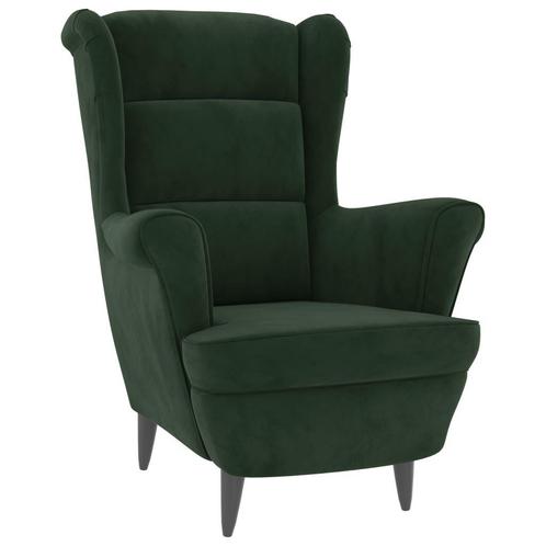 Fauteuil Fluweel Donkergroen | Retourdeal | 45% Korting, Huis en Inrichting, Fauteuils, 50 tot 75 cm, 75 tot 100 cm, Nieuw, Ophalen of Verzenden