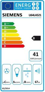 Siemens LI64LA521 - iQ100 - Afzuigkap, Verzenden, Zo goed als nieuw