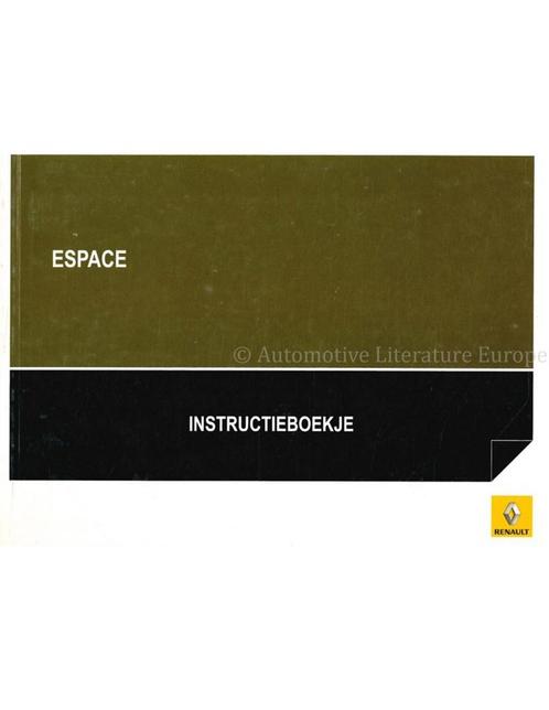 2008 RENAULT ESPACE INSTRUCTIEBOEKJE NEDERLANDS, Auto diversen, Handleidingen en Instructieboekjes