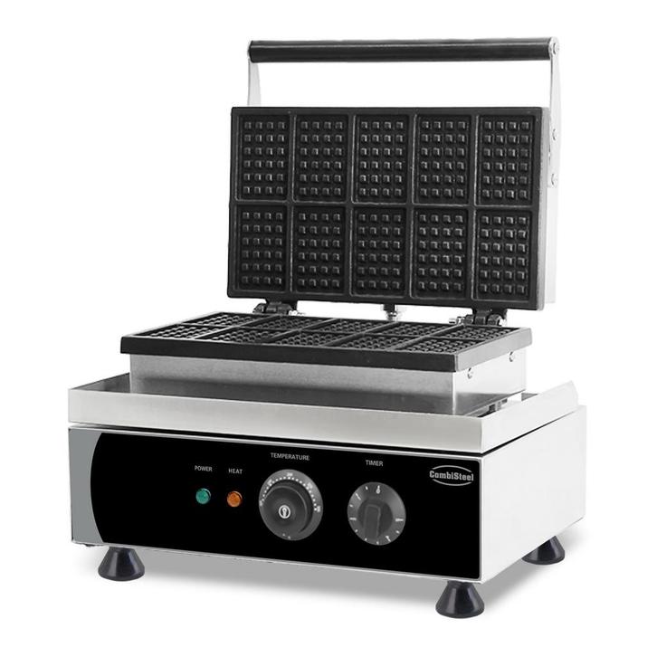 Combisteel Wafelijzer | Brusselse Wafel | Capaciteit 10x | 1, Zakelijke goederen, Horeca | Keukenapparatuur, Nieuw in verpakking