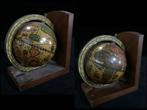 Set of 2 / Japanese Vintage Globe Type Bookends -