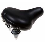 Selle Retro fietszadel - extra breed - waterdicht - zwart, Ophalen of Verzenden, Nieuw