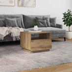 vidaXL Salontafel met LED-verlichting 50x49x40 cm artisan, Verzenden, Nieuw, Overige houtsoorten, 50 tot 100 cm