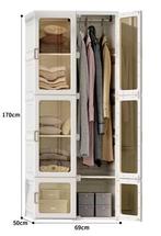 Opvouwbare Kledingkast 590L – Grote Witte Opbergkast, Huis en Inrichting, Kasten | Buffetkasten, Verzenden, Nieuw