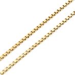 Gouden Venetiaanse schakel ketting | 45,5 cm, Sieraden, Tassen en Uiterlijk, Kettingen, Ophalen of Verzenden, Gebruikt, Overige kleuren