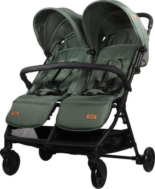 Ding Mellizo Forest Green Duowagen DI-902867, Kinderen en Baby's, Buggy's, Nieuw, Verzenden