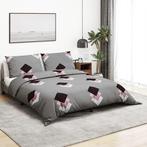 vidaXL Dekbedovertrekset 260x240 cm katoen grijs, Huis en Inrichting, Slaapkamer | Beddengoed, Verzenden, Nieuw, Grijs
