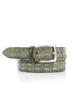 Croco leren riem in Bonsai groen NIEUW, Echt leder, Riccamente, Nieuw, Ophalen of Verzenden