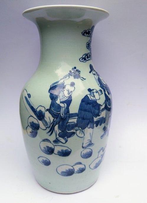 Vaas - Porselein - China - Guangxu (1875-1908) - Celadon, Antiek en Kunst, Antiek | Overige Antiek