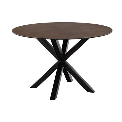 *WOONWINKEL* Ronde Eettafel Bruin Keramiek, Huis en Inrichting, Tafels | Eettafels, Nieuw, Verzenden