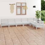 vidaXL 7-delige Loungeset massief grenenhout wit, Verzenden, Nieuw, Loungeset