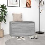 vidaXL Halbankje 80x40x45 cm bewerkt hout grijs sonoma, Huis en Inrichting, Banken | Voetenbanken en Poefen, Verzenden, Nieuw