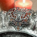 Vintage zilveren Djokja fruitschaal | Indonesisch zilverwerk, Antiek en Kunst, Ophalen of Verzenden, Zilver
