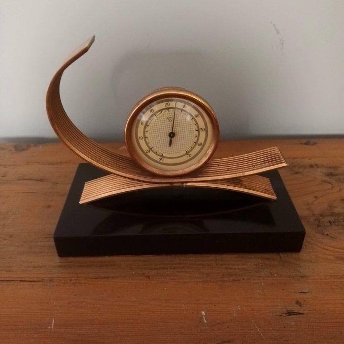 GOLD STARRY - Art Deco - Barometer - Metaal, Antiek en Kunst, Curiosa en Brocante