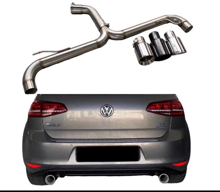 Golf7 Gti diffuser incl einddemper delete ACTIE 499, Auto-onderdelen, Uitlaatsystemen, Nieuw, Volkswagen