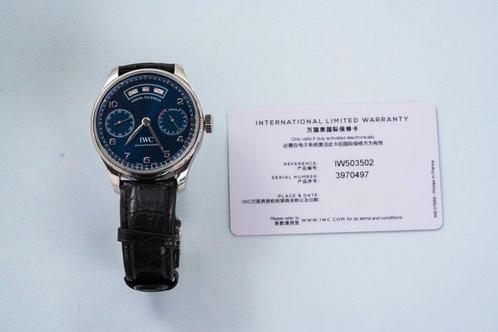 IWC - Portuguese Annual Calendar Blue Dial - IW503502 -, Sieraden, Tassen en Uiterlijk, Horloges | Antiek
