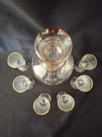 Verlor - Drankservies (7) - Caravelle - Glas, Goud - Borden