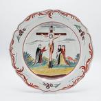 Creamware bord religieus, circa 1800, Engeland - Aardewerk -