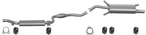 Complete uitlaat Einddemper + Middendemper Volvo S40, V40, Auto-onderdelen, Uitlaatsystemen, Nieuw, Verzenden