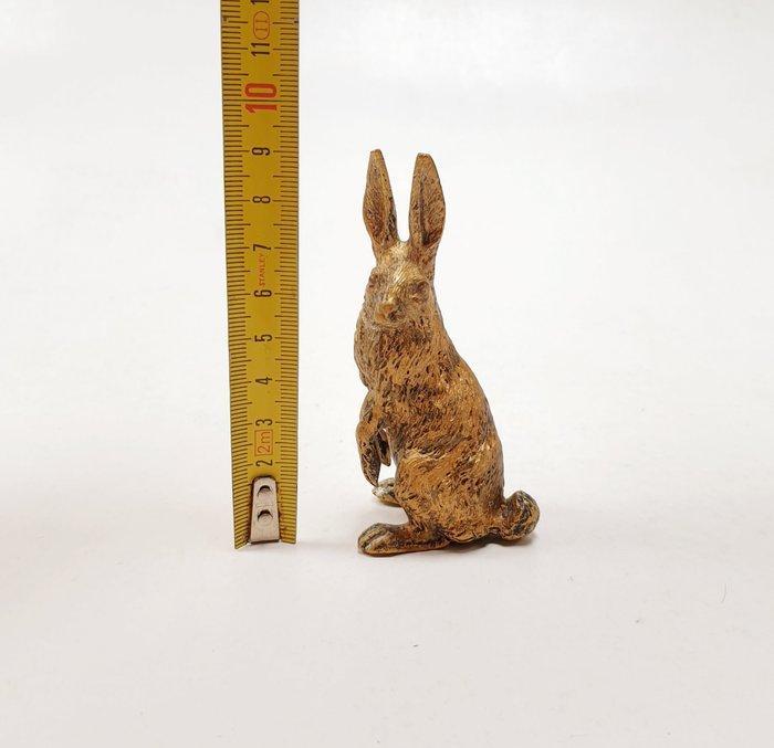 Geschützt - sculptuur, Lapin dressé - 9 cm - Bronze de, Antiek en Kunst, Antiek | Keramiek en Aardewerk