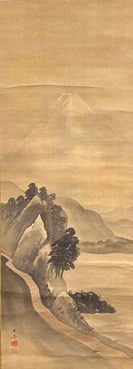 Identificatie van de zoon van de kunstenaar - Mount Fuji en, Antiek en Kunst