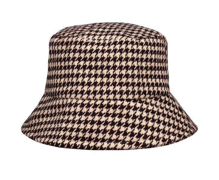 Bucket Hat Hoedje – Ruit Patroon – One Size – Beige Bruin, Kleding | Dames, Hoeden en Petten