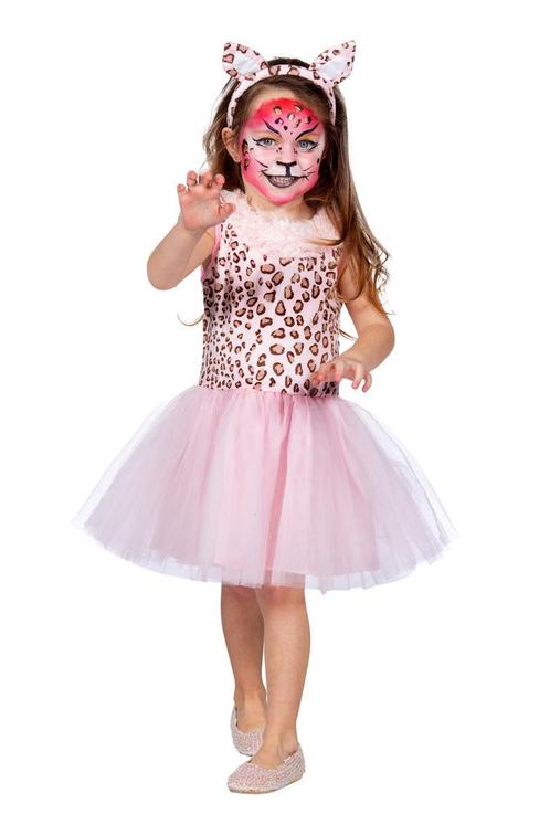 Jurkje Panterprint Roze Meisje, Kleding | Dames, Carnavalskleding en Feestkleding, Nieuw, Ophalen of Verzenden