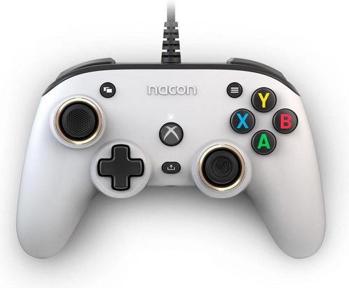 Xbox Series Controller - Wit - Nacon Pro Compact Xbox Series, Spelcomputers en Games, Spelcomputers | Xbox Series X en S, Zo goed als nieuw