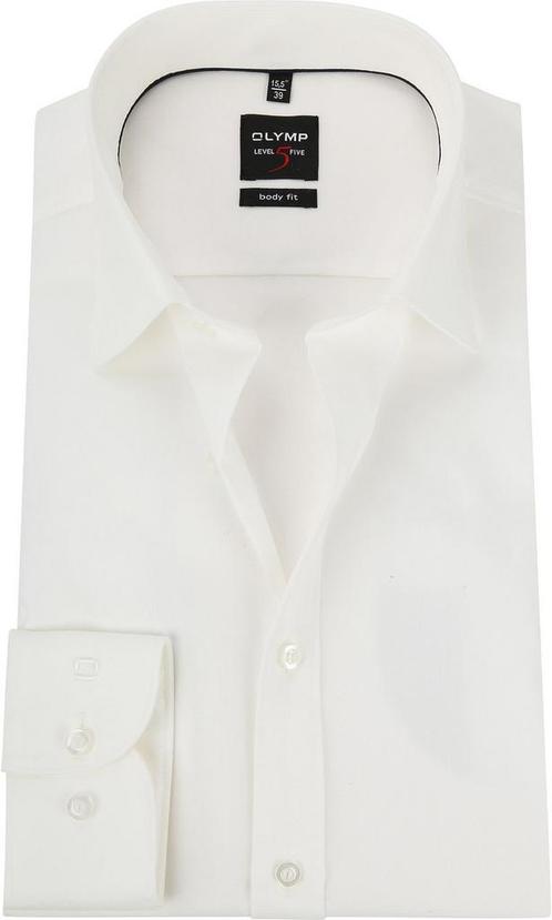 OLYMP Overhemd Level 5 BF Off-White maat 46 Heren, Kleding | Heren, Overhemden, Wit, Nieuw, Verzenden