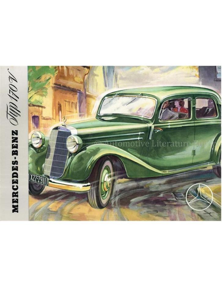 1953 MERCEDES BENZ 170 V BROCHURE DUITS, Boeken, Auto's | Folders en Tijdschriften